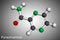 Pyrazinamide, molecule. It is antituberculosis agent used as a component of tuberculosis TB treatment. Molecular model. 3D