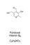 Pyridoxal, a form of vitamin B6, chemical formula and structure