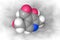 Pyridoxal , one of the forms of vitamin b6. Space-filling molecular model. 3d illustration