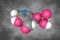 Pyridoxal phosphate (P5P), the active form of vitamin b6. Space-filling molecular model. 3d illustration