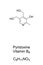 Pyridoxine, a form of vitamin B6, chemical formula and structure