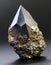 Pyrite mineral piece with a pyramidal shape