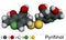 Pyritinol molecule, pyridoxine disulfide, cognitive drug. Ð¡omponent of nootropic dietary supplements. Molecular model. 3D
