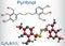 Pyritinol molecule, pyridoxine disulfide, cognitive drug. Structural chemical formula