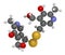 Pyritinol pyridoxine disulfide cognitive and learning disorder drug molecule. Also used in nootropic dietary supplements. 3D.