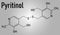 Pyritinol ,pyridoxine disulfide, cognitive and learning disorder drug molecule. Skeletal formula.