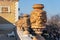 Pyrogranite Decorative Vase at Castle Garden Bazaar by Danube river in Budapest