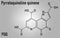 Pyrroloquinoline quinone PQQ redox cofactor molecule. Skeletal formula.