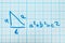 Pythagorean theorem. A mathematical example with a triangle pattern