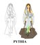 Pythia the oracle in ancient Greece