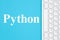 Python message with gray keyboard