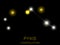 Pyxis constellation. Bright yellow stars in the night sky. A cluster of stars in deep space, the universe. Vector illustration