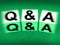 Q&A Blocks Displays Questions and Answers