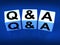 Q&A Blocks Refer to Questions and Answers