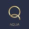 Q gold monogram. Aqua logo. Logo can be used for business, jewelry shop, clothes.