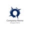Q letter Compass Concept Logo Design Template.Compass logo. Compass with n Letter Logo Template vector icon illustration design.n