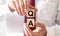 QA concept. Acronym of questions and answers or job of tester or quality engineer