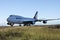 Qantas Boeing 747 Jumbo jet on runway