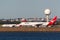 Qantas Boeing 767 airliner on the tarmac at Sydney Airport