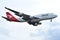 Qantas Jumbo 747 Commercial Airliner