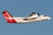 QantasLink Qantas deHavilland DHC-8 Dash 8 twin engined regional airliner aircraft departing Sydney Airport.