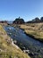 Qaqortoq river at Autumn. South Greenland.