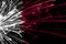 Qatar abstract fireworks sparkling flag. New Year, Christmas and National day concept