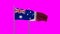 Qatar and Australia flag