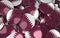 Qatar Badges Background - Pile of Qatari Flag Buttons.