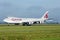 Qatar Cargo Airways Plane Boeing B747 taking off