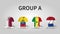 Qatar fifa world cup soccer tournament 2022 . Group A stages . Waving jersey with country flag pattern . Vector