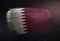 Qatar Flag Made of Metallic Brush Paint on Grunge Dark Wall