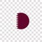 qatar icon sign and symbol. qatar color icon for website design and mobile app development. Simple Element from countrys flags