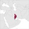 Qatar Location Map on map Asia. 3d Qatar flag map marker location pin. High quality map State of Qatar