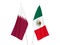 Qatar and Mexico flags