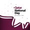 Qatar National Day Vector Template Design Illustration