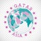 Qatar round logo.