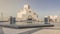 Qatar`s museum of Islamic Art timelapse hyperlapse on its man-made island beside Doha Corniche