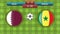 Qatar vs Senegal soccer match template