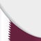 Qatari flag background. Vector illustration.