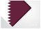 Qatari flag design background. Vector illustration.