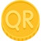 Qatari riyal coin, currency of the State of Qatar