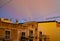 Qawra, Malta 30. may 2019 - rainbow over the residential buildings