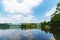 Qian Lake in Botanic Garden in Summer