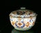 Qing Dynasty Kangxi Underglaze Ceramic Chinese Imari Porcelain Bowl Pottery Blue Iron-red Lidded Jar Gold Flower Jingdezh Kiln