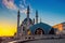 Qol Sharif Mosque at sunset in Kazan