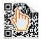 QR code label concept