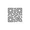 QR code line icon