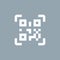 QR code. QR-code pictogram. Icon for scanning or reading a QRcode.