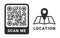 QR code. Quick Response codes. QR code for downloading the map. Vector images